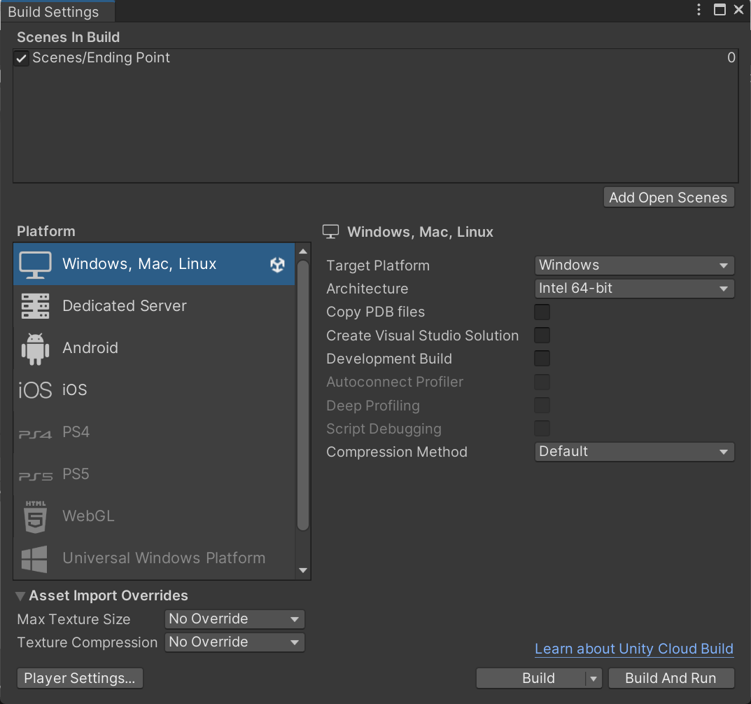 Build Settings