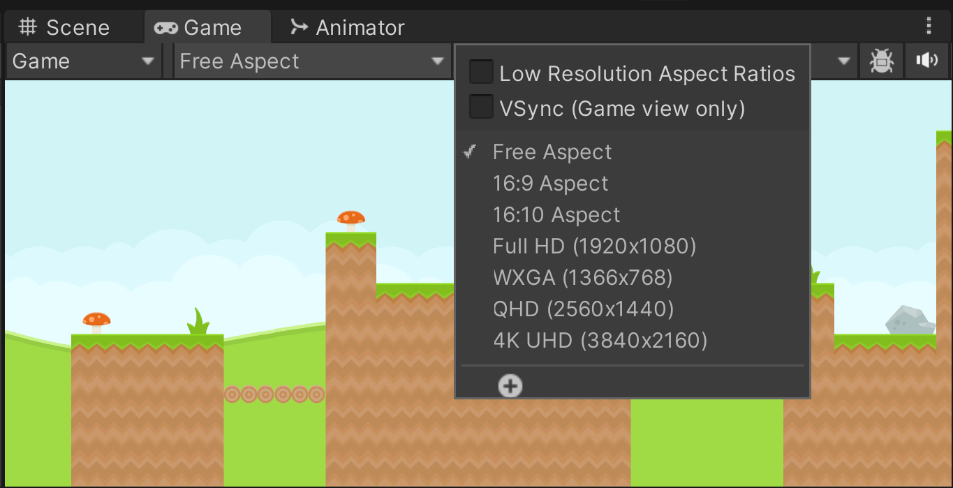 Selecting an Aspect Ratio