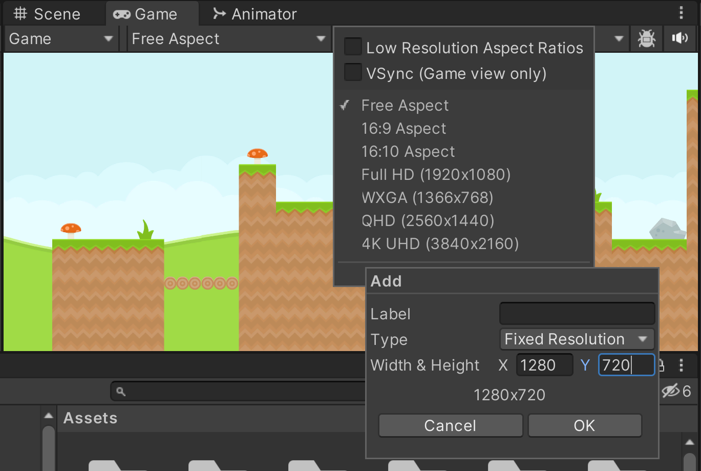 Creating a Custom Resolution